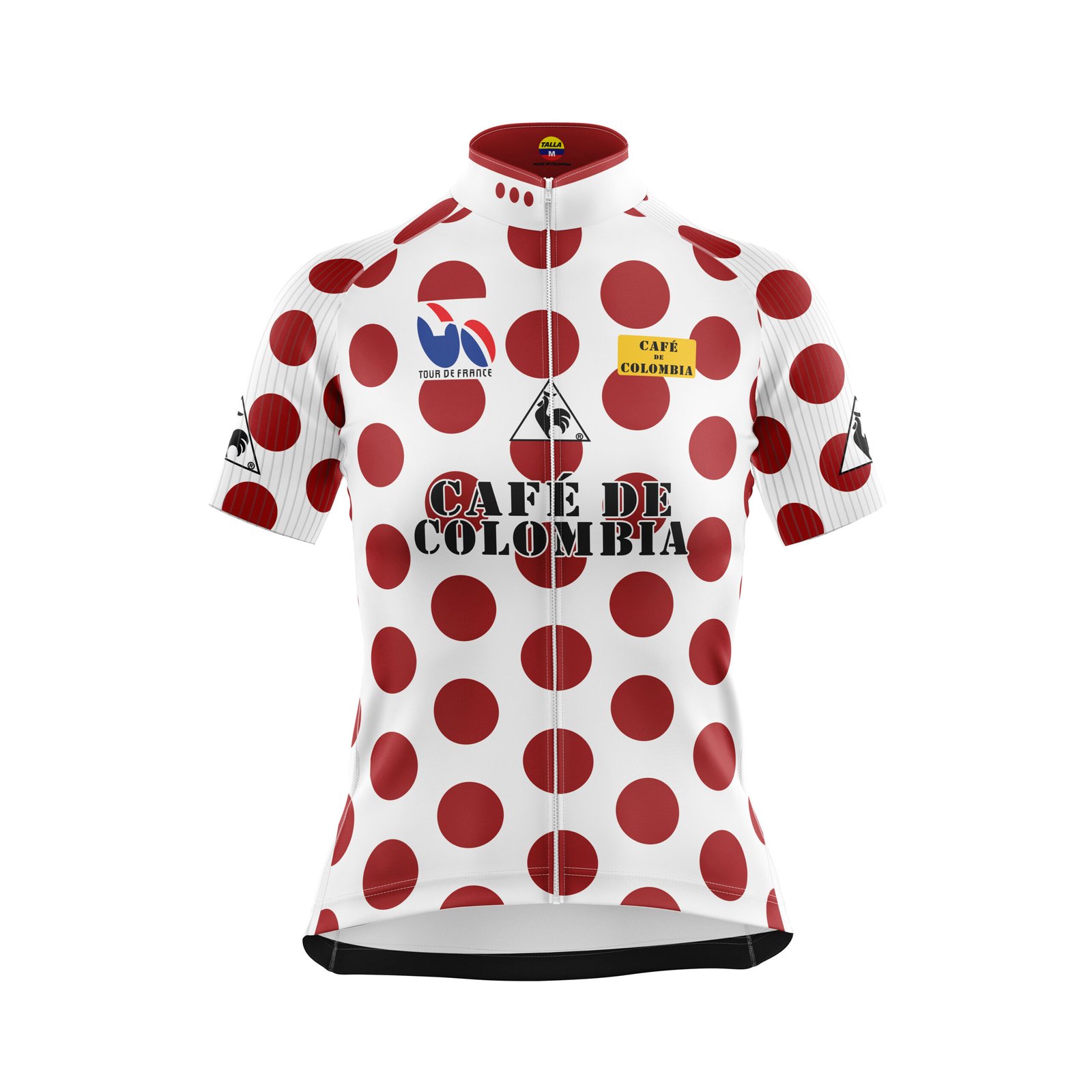 Jersey ciclismo pepas rojas Tour de Francia 1987 Líder de Montaña (Lucho Herrera - Image 8