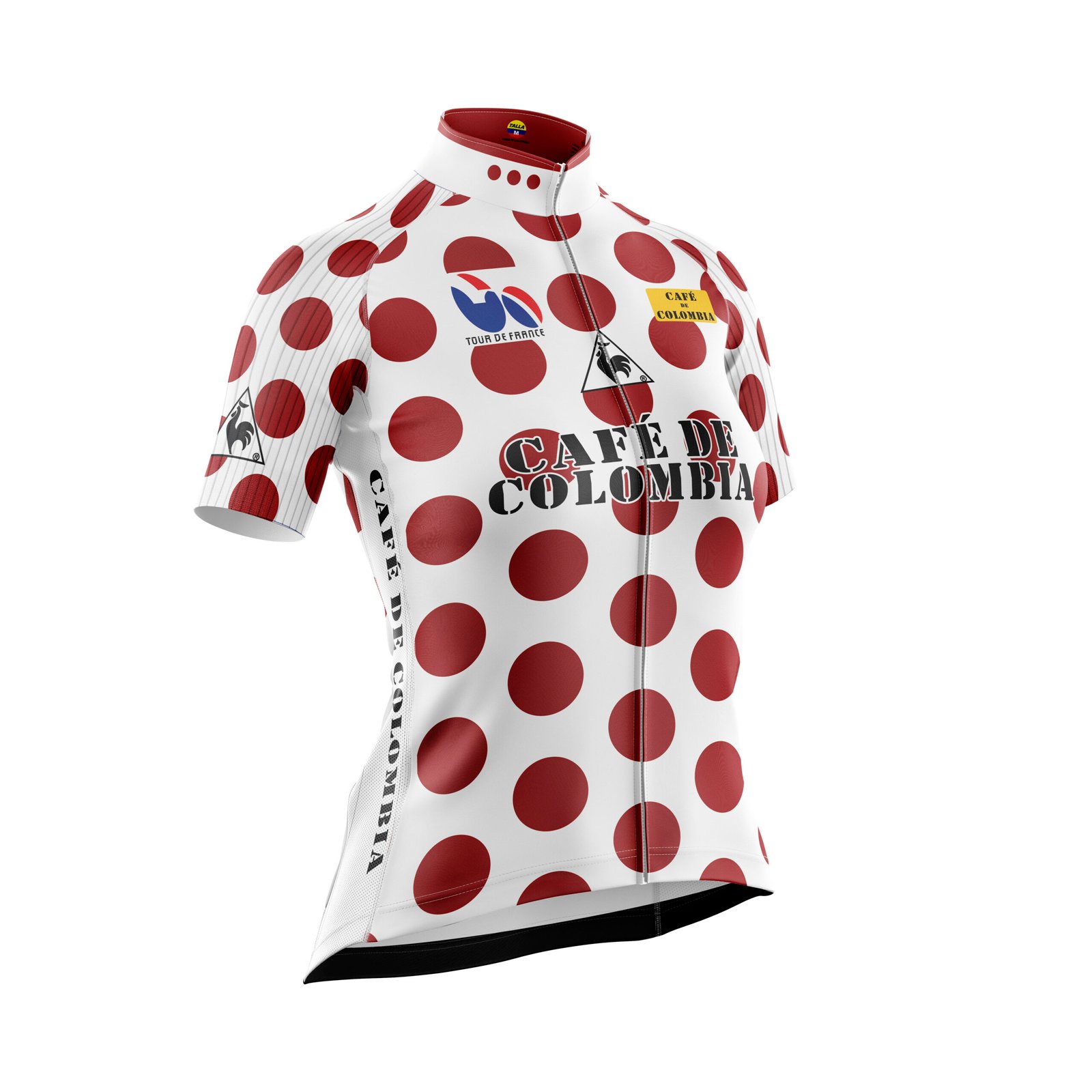 Jersey ciclismo pepas rojas Tour de Francia 1987 Líder de Montaña (Lucho Herrera - Image 7