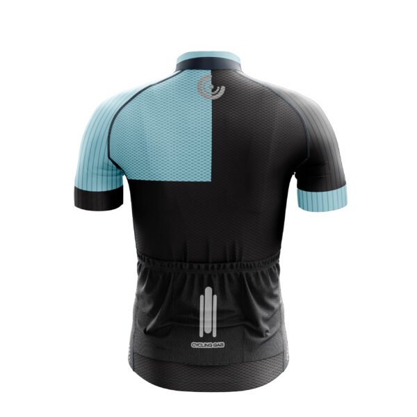 Jersey ciclismo geométrico azul y negro - Image 2