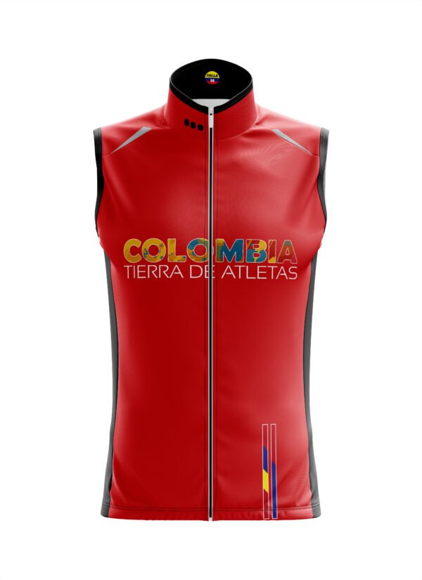 Chaleco ciclismo Colombia Tierra de Atletas Rojo