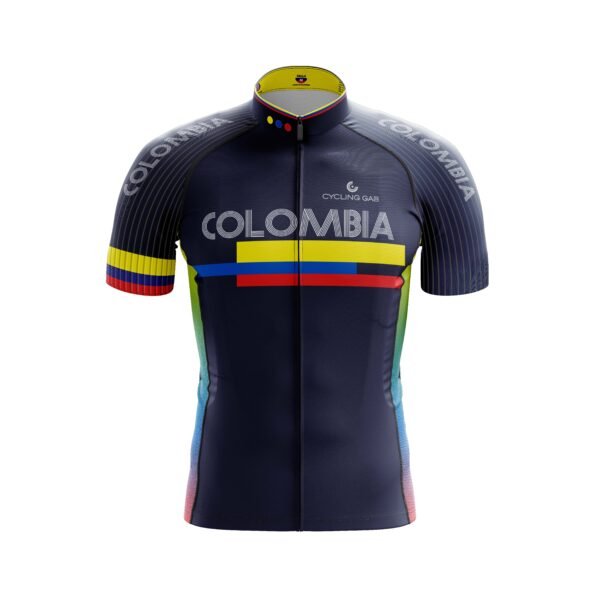Jersey ciclismo Colombia azul oscuro