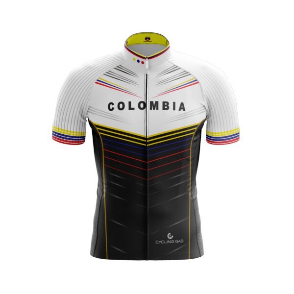 Jersey ciclismo Colombia Blanco y negro