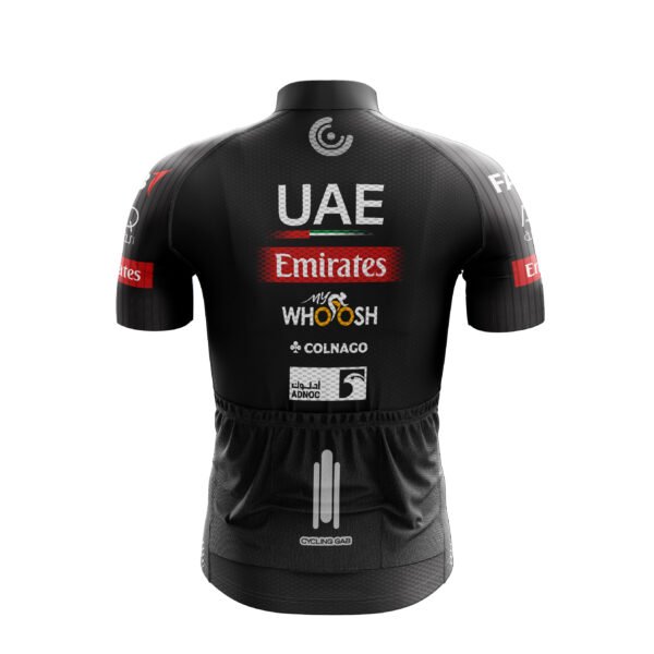 Jersey ciclismo UAE Emirates negro 2022 - Image 2