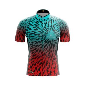 Jersey ciclismo Rayos azul y rojo